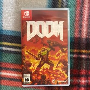 Nintendo Switch DOOM Game Card - Black and Red